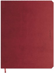 Notitieboek de KEMPEN large 171X220mm zachte kaft Amarone - 192blz 90 grams chamois gelijnd papier