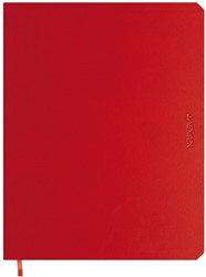 Notitieboek de KEMPEN large 171X220mm zachte kaft Poppy - 192blz 90 grams chamois gelijnd papier