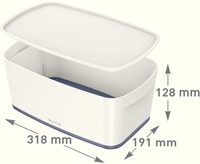 Opbergbox Leitz MyBox 5 liter 318x128x191mm wit/grijs 394595-2