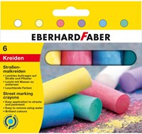 Stoepkrijt Eberhard Faber 6-delig assorti