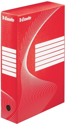 Archiefdoos Esselte Boxy 230x80x320mm rood | afname per 25 stuks