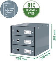 Ladenbox Leitz Click & Store 4 laden 290x283x360mm wit-3