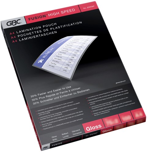 Lamineerhoes GBC A4 2x75 micron high speed 100 stuks