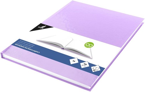 Dummybook Kangaro A4 100 grams 80 vel blanco hard cover violet-2