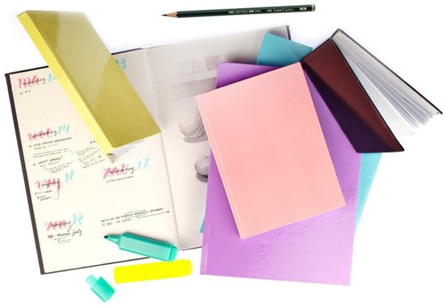 Dummybook Kangaro A5 100 grams 80 vel blanco hard cover violet-3
