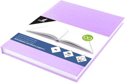 Dummybook Kangaro A5 100 grams 80 vel blanco hard cover violet-2