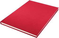 Dummybook Kangaro A4 140 grams 80 vel blanco hard linnen cover rood