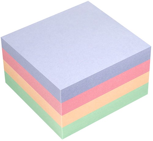 Kubusblok zelfklevend Info-Notes 75x75mm harmony assorti 400 vel-2