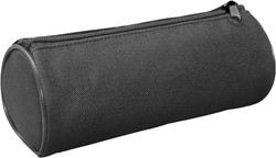 Schooletui Kangaro 210x85mm rond model met rits zwart