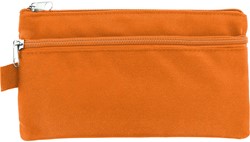 Schooletui Kangaro 210x110mm met 2 ritsen oranje
