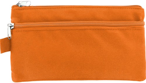 Schooletui Kangaro 210x110mm met 2 ritsen oranje