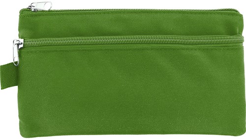 Schooletui Kangaro 210x110mm met 2 ritsen groen