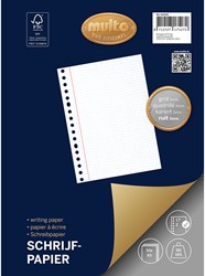 Ringbandpapier Multo A5 17-rings 50 vel 90 grams ruit 5mm