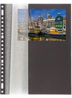 Fotobladen Multo A4 met dekvel 23-rings zwart 20 vel-2