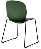 Vergaderstoel RBM Noor 6060 sledeframe kuip donkergroen-3