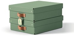 Opbergdoos Leitz Puro 270x100x370mm groen 2 stuks