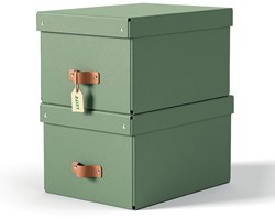 Opbergdoos Leitz Puro 270x200x370mm groen 2 stuks