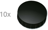 Magneten Solid Maul rond 20mm zwart trekkracht 0,3kg 10 stuks