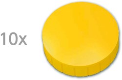 Magneten Solid Maul rond 32mm geel trekkracht 0,8kg 10 stuks