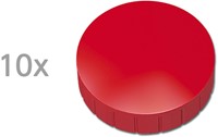 Magneten Solid Maul rond 32mm rood trekkracht 0,8kg 10 stuks
