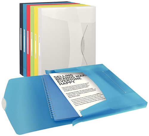 Documentenbox / elastobox Esselte VIVIDA 40mm assorti kleuren.