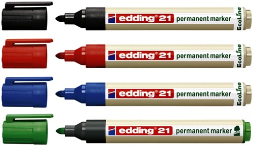 Permanent marker Edding 21 Eco 1.5-3mm groen-2
