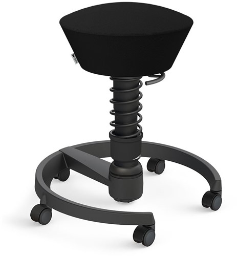 Kruk Aeris Swopper bekleed Select zwart + wielen (zwart)