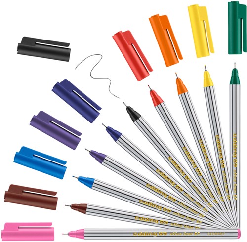 Fineliner Edding 89/10 10-delig assorti-2