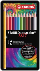 Aquarelpotlood Stabilo Aquacolor 12-delig assorti