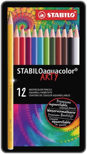 Aquarelpotlood Stabilo Aquacolor 12-delig assorti