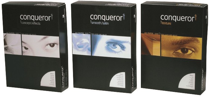 Soldaat Outlook bouwen Printpapier Conqueror A4 100 grams hagelwit met watermerk 500 vel 64018785