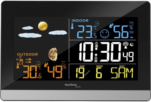 Weerstation Technoline WS 6455 zwart/zilver