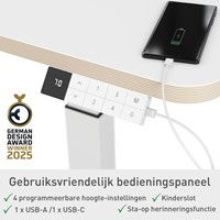 Zit sta bureau Leitz Ergo elektrisch 80x60cm-2