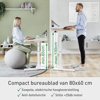 Zit sta bureau Leitz Ergo elektrisch 80x60cm-4