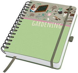 Notitieboek Sigel Jolie A5 spiraal dotted papier omslag Garden Love