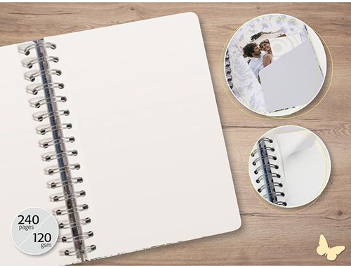 Notitieboek Sigel Jolie A5 spiraal dotted papier omslag Garden Love-2
