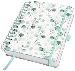 Notitieboek Sigel Jolie A5 spiraal dotted papier omslag Eucalyptus Day
