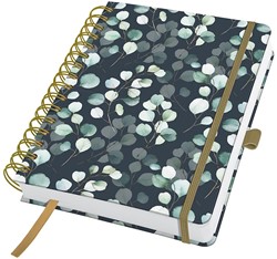 Notitieboek Sigel Jolie A5 spiraal dotted papier omslag Eucalyptus Night