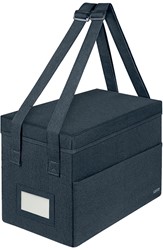 Opbergtas Leitz Fabric Hot Desking gestoffeerd 200x235x355mm grijs