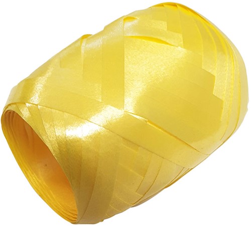 Cadeaulint 5mm x 20meter geel kleur 02
