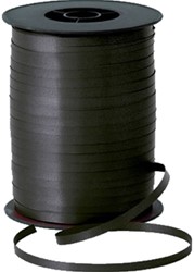 Cadeaulint 10mmx250meter metallic zwart kleur 18