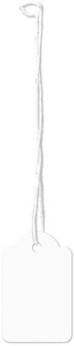 Draadetiketten Kangaro 22x35mm wit 250 stuks K-700104