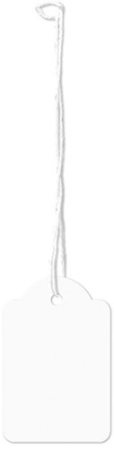 Draadetiketten Kangaro 28x43mm wit 250 stuks K-700105
