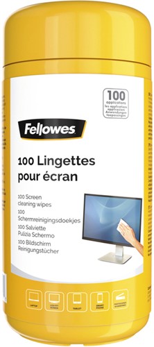 Reiniger Fellowes beeldscherm doekjes dispenser 100 stuks