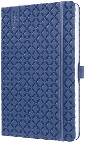 Agenda 2027 Sigel Jolie Flair 7 dagen per 2 pagina's A5 omslag hardcover 'Indigo Blue' SI-7J101