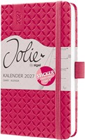 Agenda 2027 Sigel Jolie Flair 7 dagen per 2 pagina's A6 omslag hardcover 'Fuchsia Pink' SI-7J104-2