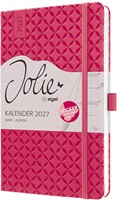 Agenda 2027 Sigel Jolie Flair 7 dagen per 2 pagina's A5 omslag hardcover 'Fuchsia Pink' SI-7J105-2