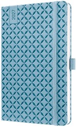 Agenda 2027 Sigel Jolie Flair 7 dagen per 2 pagina's A5 omslag hardcover 'Sky Blue' SI-7J113
