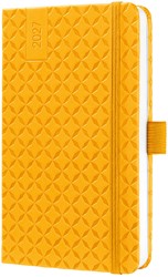 Agenda 2027 Sigel Jolie Flair 7 dagen per 2 pagina's A6 omslag hardcover 'Mango Yellow' SI-7J116