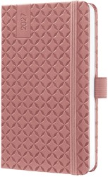 Agenda 2027 Sigel Jolie Flair 7 dagen per 2 pagina's A6 omslag hardcover 'Dusty Red' SI-7J128